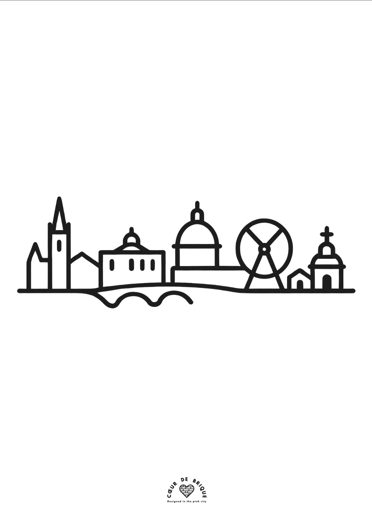 Affiche Skyline 30x40cm - CDB