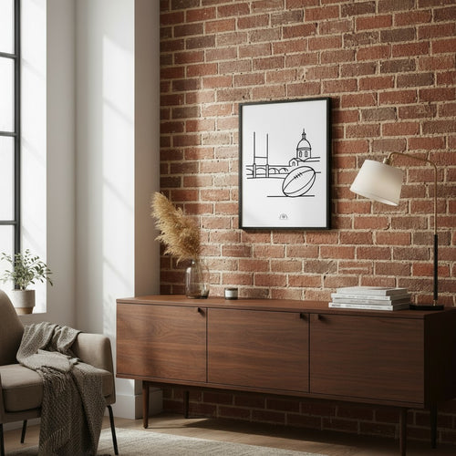 Affiche Rugby 30x40cm - CDB