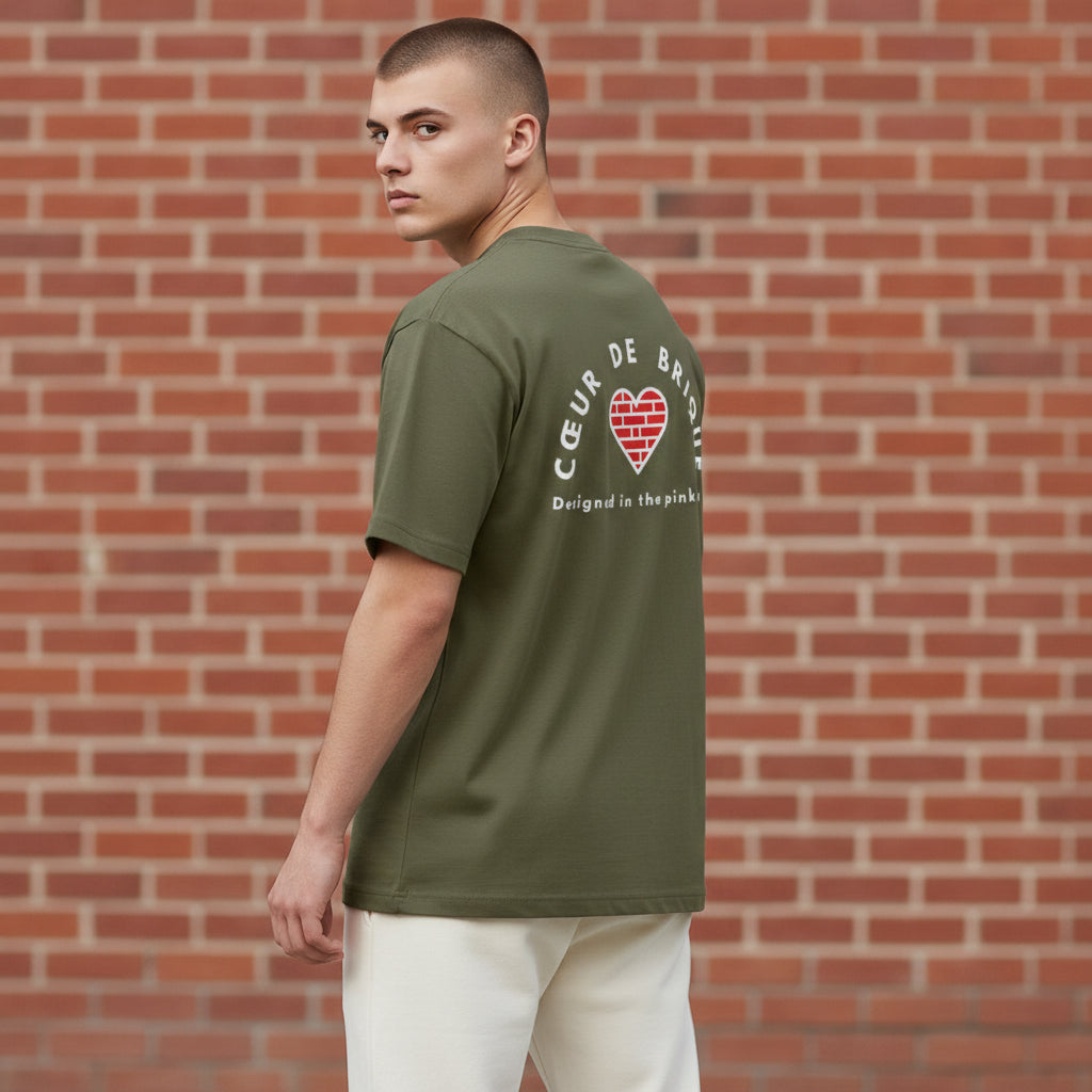 T-shirt manches courtes KAKI - CDB