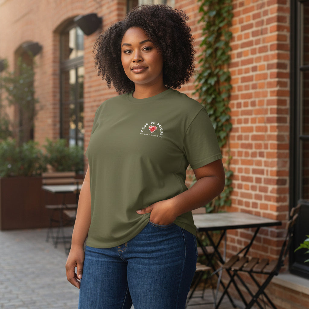 T-shirt manches courtes KAKI - CDB